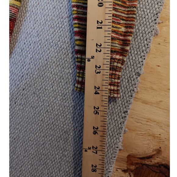 Rocawear Off The Shoulder Knit Top Medium Multicolor Striped Stretch Shawl Neck - Picture 15 of 16